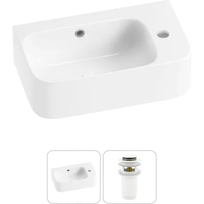Комплект Wellsee 2 в 1 Lavinia Boho Bathroom Sink накладная/подвесная раковина 45x27 см 20216500R