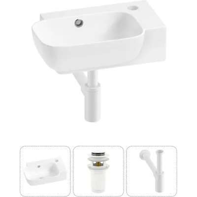 Комплект Wellsee 3 в 1 Lavinia Boho Bathroom Sink накладная/подвесная раковина 40x24 см 20216364R