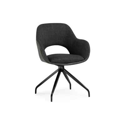 Стул на металлокаркасе Woodville Memfis graphite/black 15838