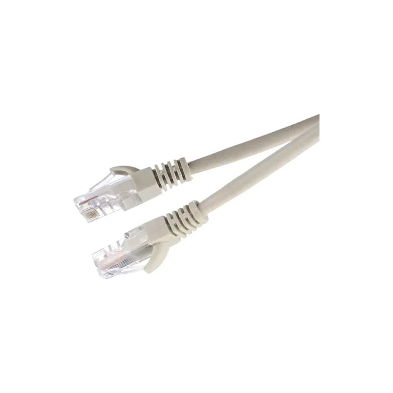 Патч-корд GoPower RJ-45 (m)-RJ-45 (m) 1.0м кат.5е ПВХ 26AWG CCA серый в пакете 00-00027472