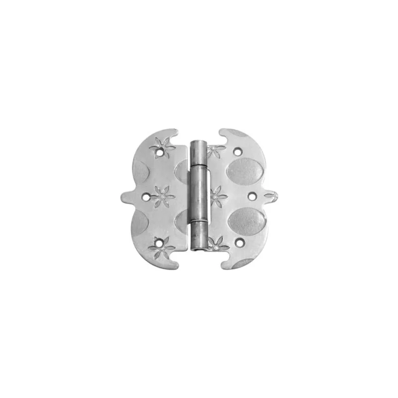 Петля фигурная DOMART 130x140 кованая, черненое серебро серия Кострома 4660046004385