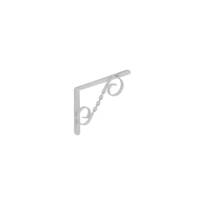 Кронштейн фигурный DOMART 200x150 мод.3 серый металлик 4660015167936