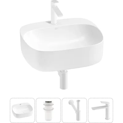 Набор Wellsee 4 в 1 Ideal накладная раковина 50x42 см 20214138R