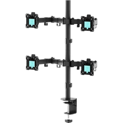 Настольный кронштейн для четырех мониторов 13-32 дюймов ONKRON Black D421E