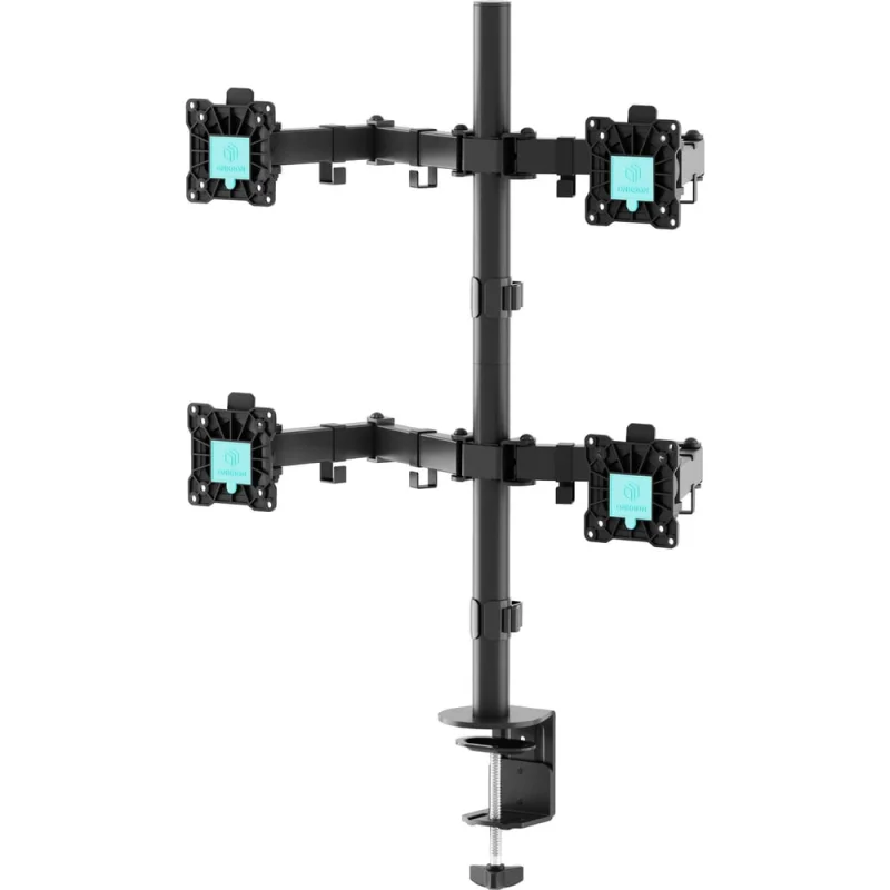 Настольный кронштейн для четырех мониторов 13-32 дюймов ONKRON Black D421E