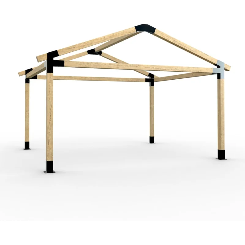 Комплект кронштейнов (опора бруса) АрсеналЪ PERGOLA двускатный 3x3м усиленный мод. AR7573DS957-06