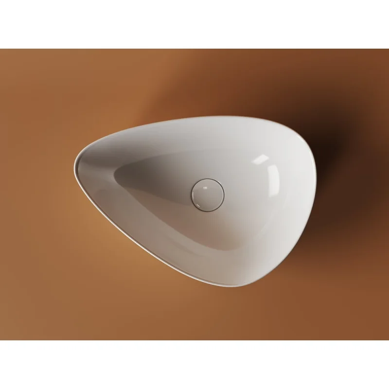 Умывальник Ceramicanova Element чаша накладная, асиметричной формы, 455х320х155 мм CN5026