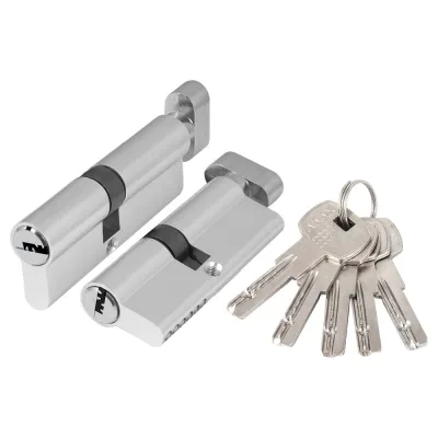 Цилиндровый механизм Ajax AZ202/70 mm (30+10+30), CP хром, 5 кл. 43881