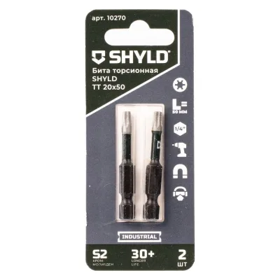 Торсионная бита SHYLD Torx Tamper 20x50 (2шт.) 6691367