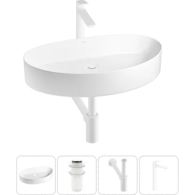Набор Wellsee 4 в 1 Belle Spa 2.0 накладная раковина 64x40 см 33580 20212616R