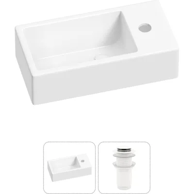 Комплект 2 в 1 Lavinia Boho Bathroom Sink накладная/подвесная раковина 40x20 см 20215968R