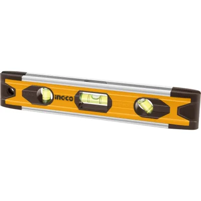 Мини-пузырьковый уровень INGCO 225 мм, 3 уровня HMSL01030
