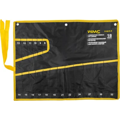 Органайзер тканевый WMC TOOLS для набора ключей 18 предметов WMC-5181P-P(59194)