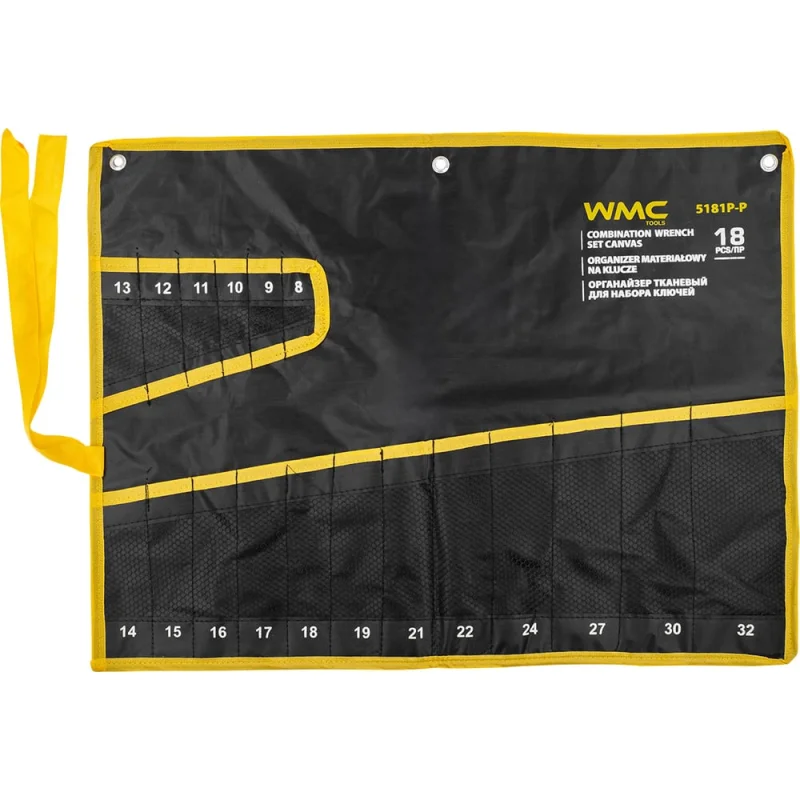 Органайзер тканевый WMC TOOLS для набора ключей 18 предметов WMC-5181P-P(59194)