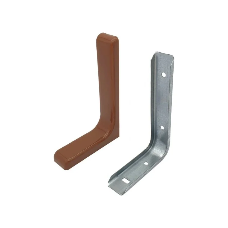 Угловая консоль Локри 183x114 мм, коричневая MOD2 183X114 BROWN SET 2PCS