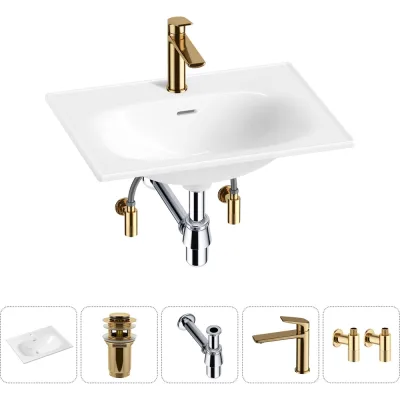 Врезная раковина для ванной Lavinia Boho комнаты Bathroom Sink в наборе 5 в 1 20217621R