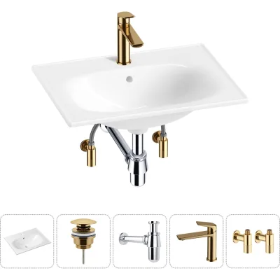 Врезная раковина для ванной Lavinia Boho комнаты Bathroom Sink в наборе 5 в 1 20217637R