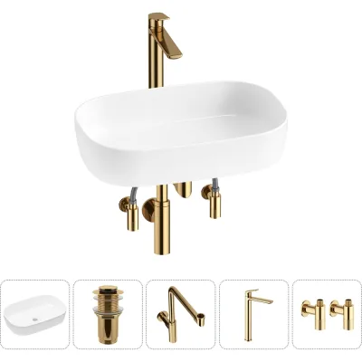 Накладная раковина для ванной Lavinia Boho комнаты Bathroom Sink в наборе 5 в 1 20217561R
