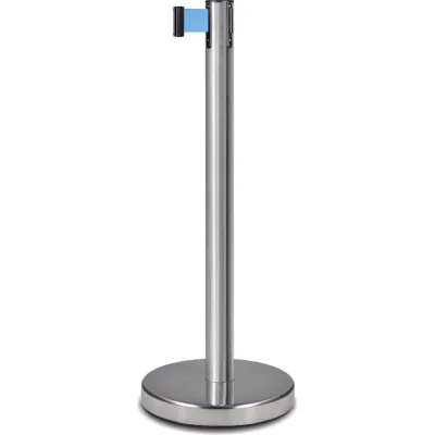 Стойка ограждения RUSBARRIER с лентой 2 м BSLN-226322 lt/blue