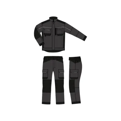 Костюм URSUS "ГОРОД" куртка/брюки, цвет темно-серый/черный, размер 48-50, рост 182-188 КОС109-Т.СЕРЫЙ/ЧЕРНЫЙ/48-50, 182-188