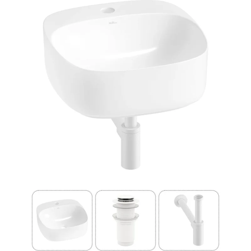 Набор Wellsee 3 в 1 Ideal накладная раковина 42x42 см 20214086R