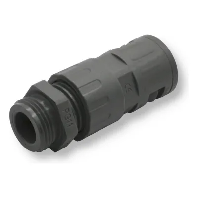 Муфта для гофрированных труб - коннектор прямой Weyer WQGZ1-P11G/AD15.8 нар. PG11 WE0403100