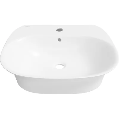Накладная/подвесная раковина для ванной Wellsee Excellence Pro : ширина умывальника 55 см, цвет глянцевый белый 31760200S