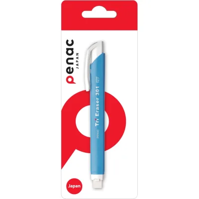 Ластик Penac tri eraser голубой, в блистере ET0401-25/B