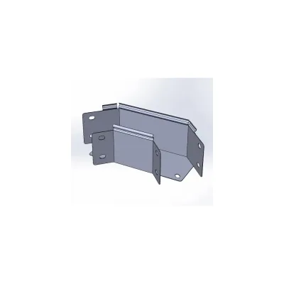 Угол горизонтальный замковый CABLIDERTRAYS 90 град, оцинкованный ЛМЗУ-100х100-0,7-90