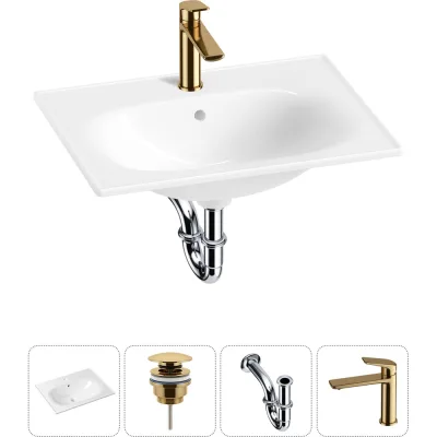 Врезная раковина для ванной Lavinia Boho комнаты Bathroom Sink в наборе 4 в 1 20217601R