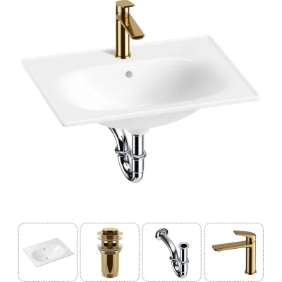 Врезная раковина для ванной Lavinia Boho комнаты Bathroom Sink в наборе 4 в 1 20217585R