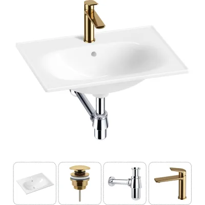 Врезная раковина для ванной Lavinia Boho комнаты Bathroom Sink в наборе 4 в 1 20217633R