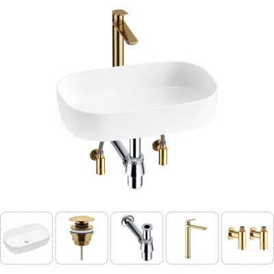 Накладная раковина для ванной Lavinia Boho комнаты Bathroom Sink в наборе 5 в 1 20217501R