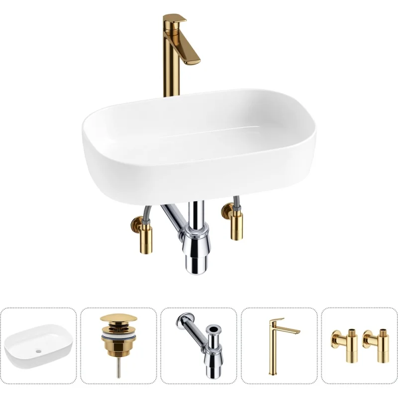 Накладная раковина для ванной Lavinia Boho комнаты Bathroom Sink в наборе 5 в 1 20217501R