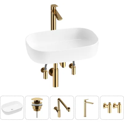 Накладная раковина для ванной Lavinia Boho комнаты Bathroom Sink в наборе 5 в 1 20217573R