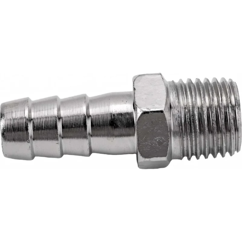 Штуцер елочка 10 мм - наружная резьба 1/4" Pegas pneumatic 4003