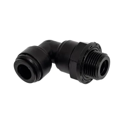 Фитинг угловой CDC Pneumatics 10мм G3/8 HRPL 10G03B