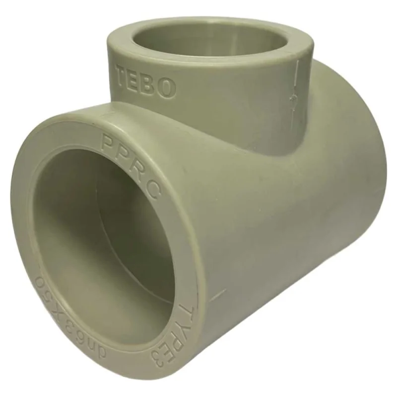 Тройник переходной TEBO PPR, 75x63x75, серый 031040247