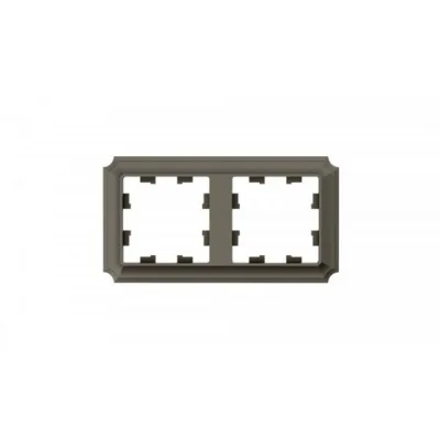 Рамка Systeme Electric AtlasDesign Antique двухместная шампань (ATN100502)