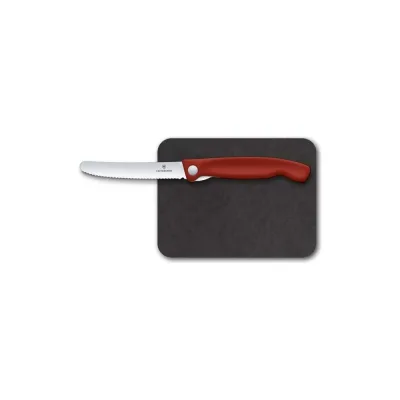 Набор Victorinox Swiss Classic: нож столовый, лезвие 11 см + разделочная доска, красный 6.7191.F1