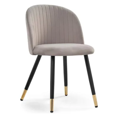 Стул на металлокаркасе Woodville gabi latte/black/gold 15348