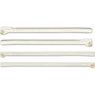 Роликовые направляющие MF RAL 9010, 500 мм, белые 3338v