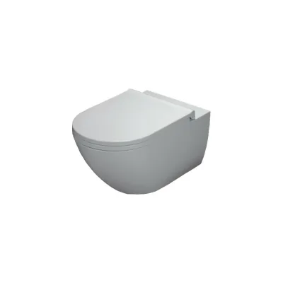 Подвесной унитаз Cielo ENJOY безободковый Rimless, цвет Gloss white EJVSK