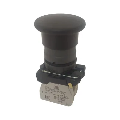 Выключатель Briswik КМЕ 5110м черный, IP40, УХЛ3, 10А, 1но+0нз aB-HB-0Ai-0111