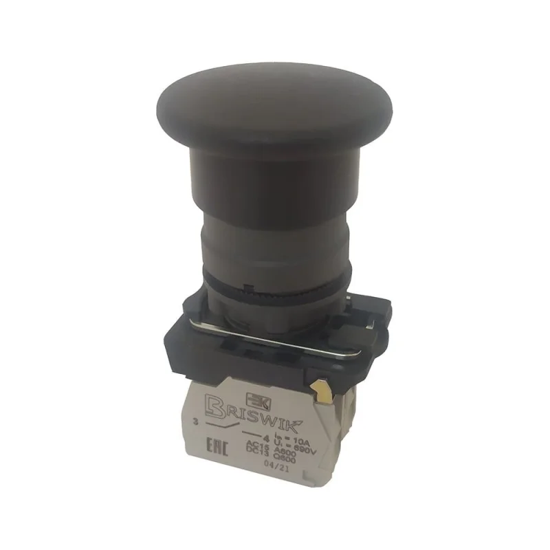 Выключатель Briswik КМЕ 5110м черный, IP40, УХЛ3, 10А, 1но+0нз aB-HB-0Ai-0111