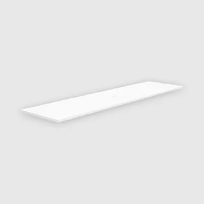Столешница накладная на тумбу для раковины-чаши Nofer FLAT 101x46 белый EP101.W