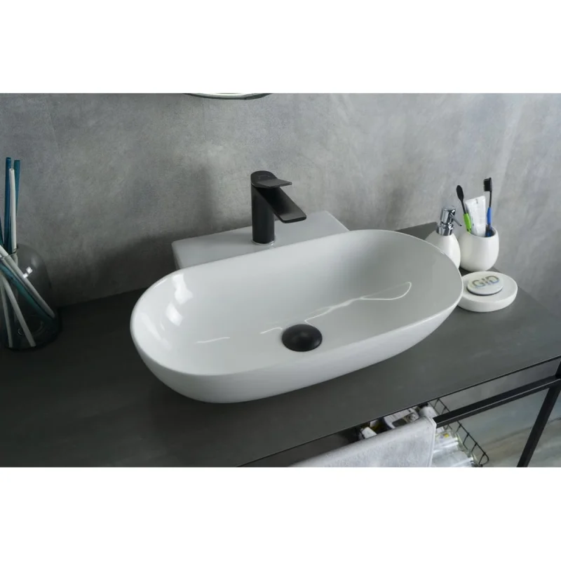 Раковина Gid N9234 накладная белая 56x39x12.5 51133