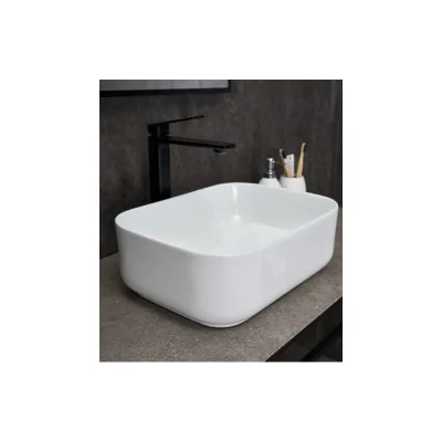 Раковина накладная Gid N1335 белая 40x30x13 51238