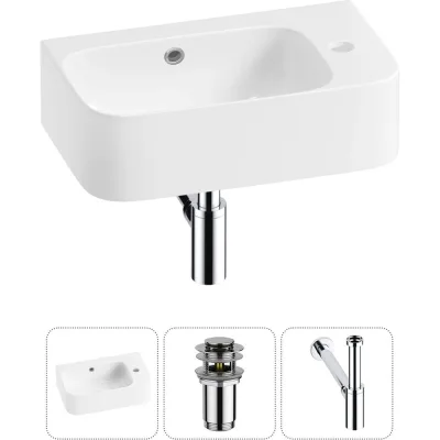 Комплект Wellsee 3 в 1 Lavinia Boho Bathroom Sink накладная/подвесная раковина 45x27 см 20216501R