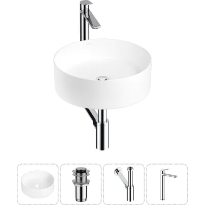 Набор Wellsee 4 в 1 Belle Spa накладная раковина 38x38 см 20212149R